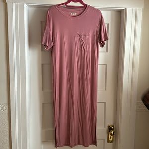 Pink Maxi Madewell T Shirt Dress